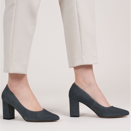 Marco Shoes Harmaat pumput luonnon mokkaa 1