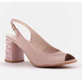 Marco Shoes Vaaleanpunaiset 3D-korkokengät vaaleanpunainen 1