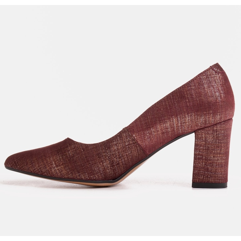 Marco Shoes Maroon -pumput 1527P luonnon mokkaa punainen 1