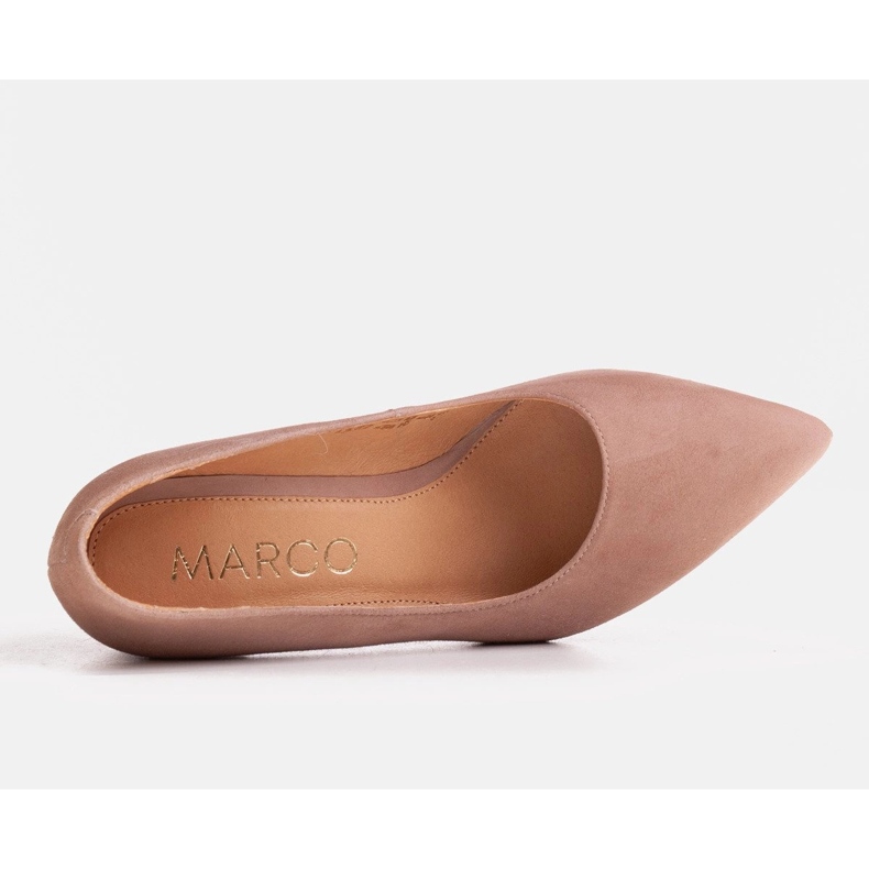Marco Shoes Pumput beigeä säämiskänahkaa 2