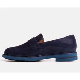 Marco Shoes Tummansiniset mokkasiinit, joissa on veluurikoriste tummansininen 1