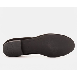 Marco Shoes Mustat mokkanahkaiset ballerinat 1