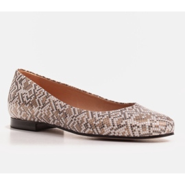 Marco Shoes Beige säämiskänahka ballerinat 1