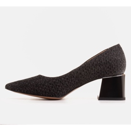 Marco Shoes Tyylikkäät pumput säämiskänahkaa musta 1