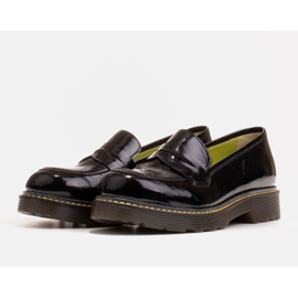 Marco Shoes Mustat naisten kengät paksulla läpinäkyvällä pohjalla 3