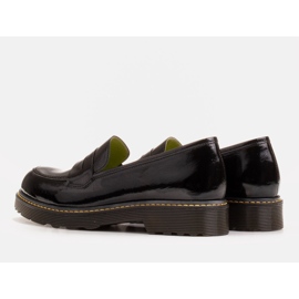 Marco Shoes Mustat naisten kengät paksulla läpinäkyvällä pohjalla 5