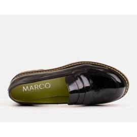 Marco Shoes Mustat naisten kengät paksulla läpinäkyvällä pohjalla 4