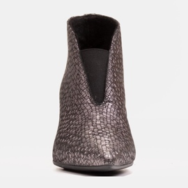 Marco Shoes 1460B ohuet harmaat nahkaiset nilkkurit, joissa kumipäällinen 1