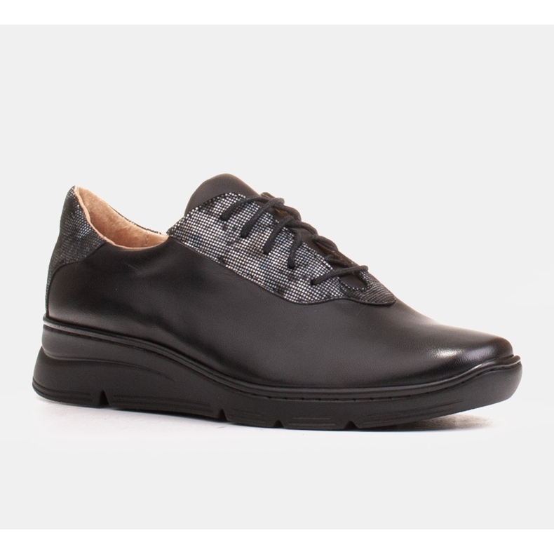 Radoskór Mukavat mustat naisten kengät leveämmälle jalalle 1