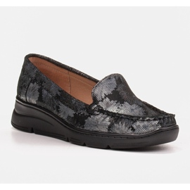 Radoskór Mukavat mustat naisten kengät leveämmälle jalalle 1