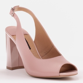 Marco Shoes Naisten sandaalit korkokengillä vaaleanpunainen 1