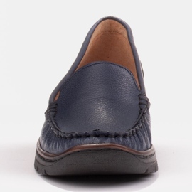 Radoskór Mukavat tummansiniset naisten kengät leveämmälle jalalle laivastonsininen 1