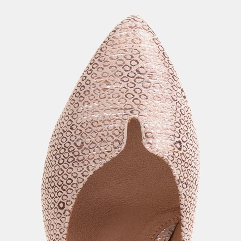 Marco Shoes Mukavat kuparipumput, joissa metallinen kantapää kultainen 1