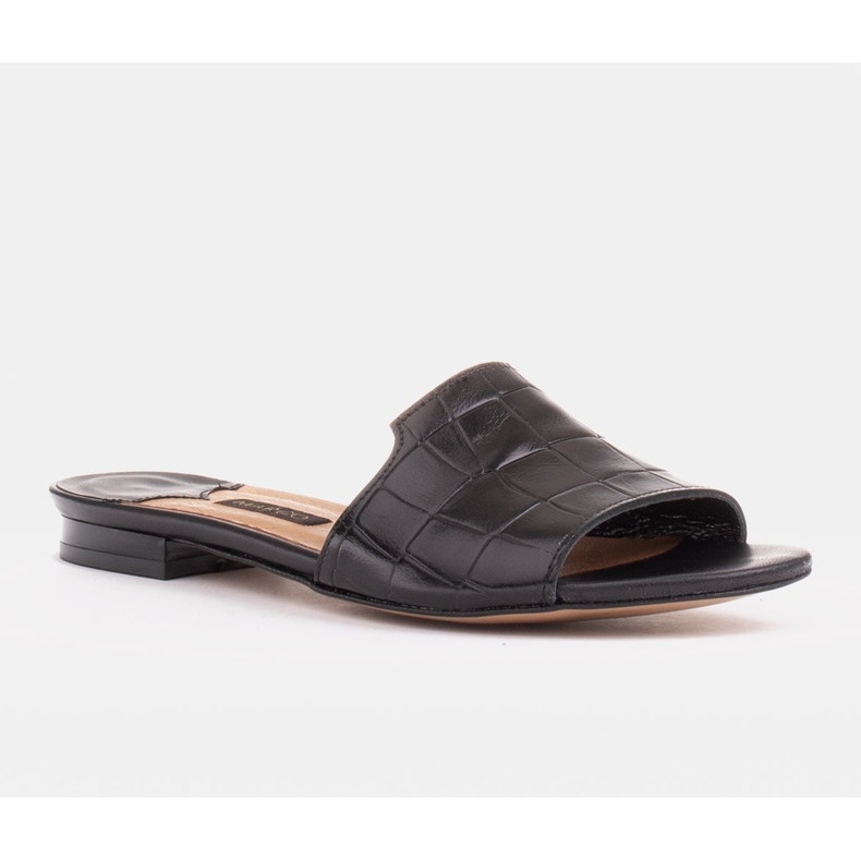 Marco Shoes Tyylikkäät naisten mustat nahkatossut 1