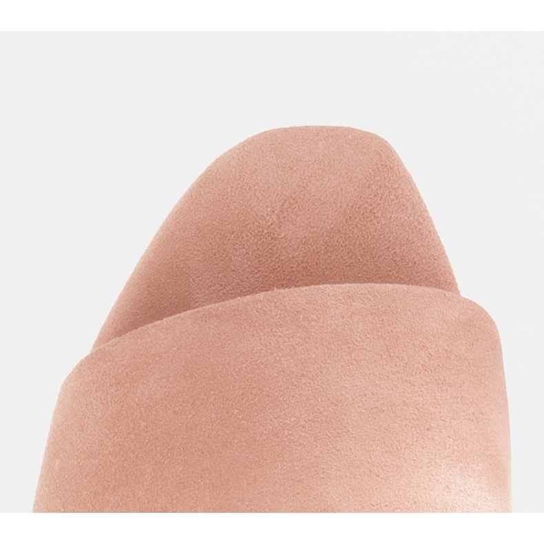 Marco Shoes Marcon naisten tossut, jotka on valmistettu luonnollisesta mokkanahasta vaaleanpunainen 2