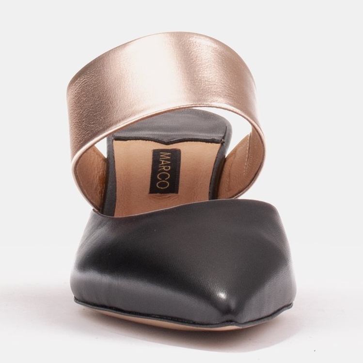 Marco Shoes Tyylikkäät naisten pumput kesäksi musta kultainen 1