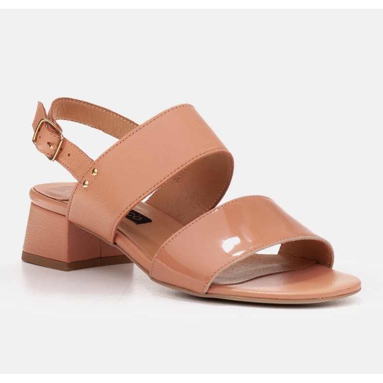 Marco Shoes Cinta-sandaalit, joissa on nahkapäällystetty kantapää oranssi 1