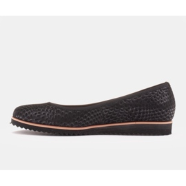 Marco Shoes Naisten Marco-ballerinat, jotka on valmistettu korkealaatuisesta luonnollisesta mokkanahasta musta 1