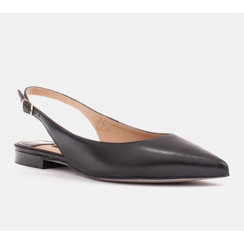 Marco Shoes Luonnolliset nahkasandaalit mustana 1