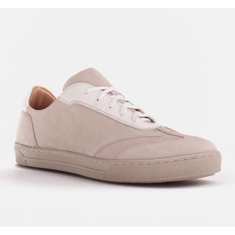 Marco Shoes Urheilukengät, jotka on valmistettu korkealaatuisesta luonnollisesta mokasta beige 1