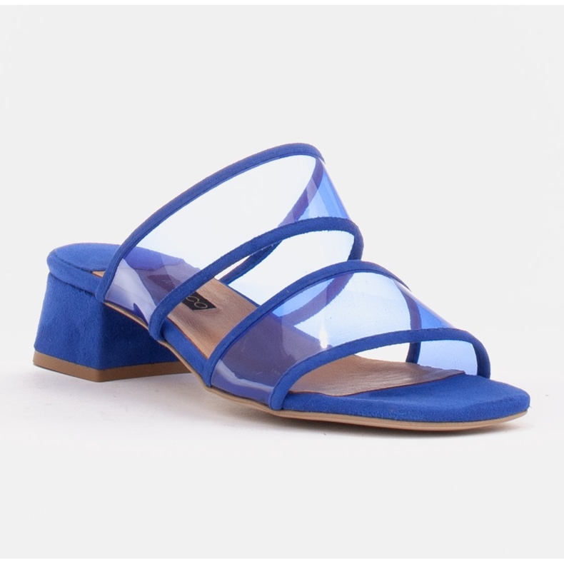 Marco Shoes Naisten tossut läpikuultavilla raidoilla punainen 1