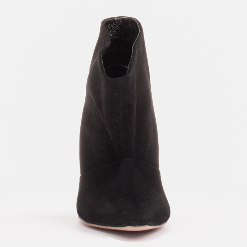 Marco Shoes Nahkaiset nastat, joissa edessä jatko musta 1