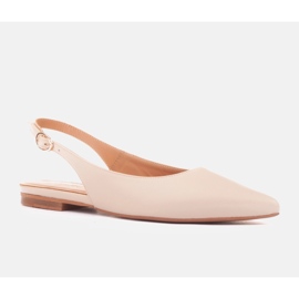 Marco Shoes Luonnon nahkaa beige sandaalit 1