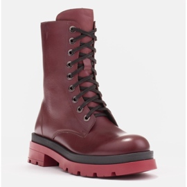 Marco Shoes Giulia-nauhakengät klaretti punainen 1