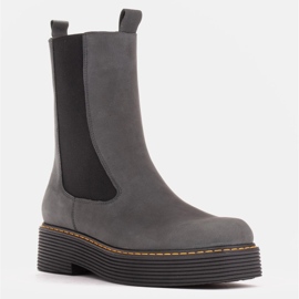 Marco Shoes Greta -saappaat joustavaa kumia harmaa 1