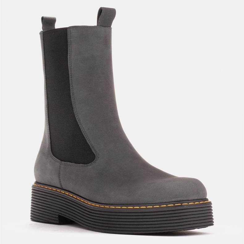 Marco Shoes Greta -saappaat joustavaa kumia harmaa 1