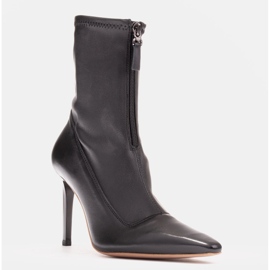 Marco Shoes Naisten korkokengät, joissa joustava päällinen musta 1