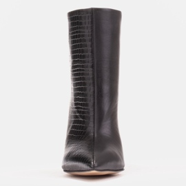 Marco Shoes Saappaat tikkukannalla ompeleilla musta 1