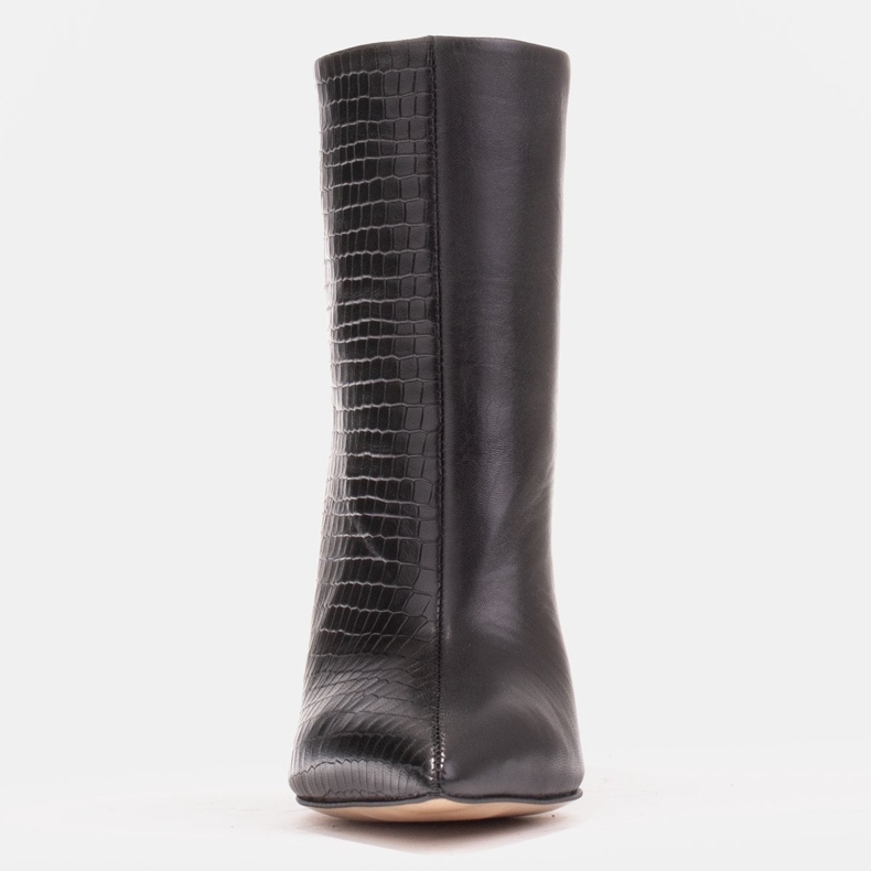 Marco Shoes Saappaat tikkukannalla ompeleilla musta 1