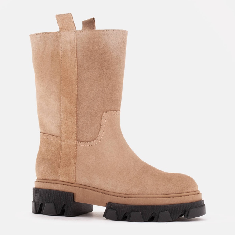 Marco Shoes Mokkanahkaiset saappaat beige 1