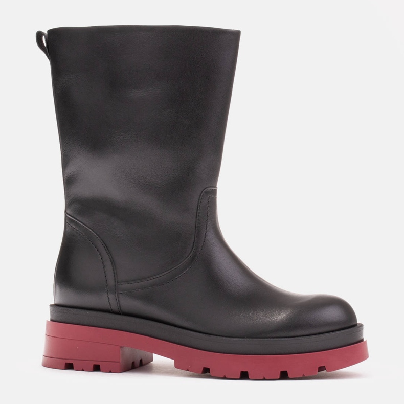 Marco Shoes Täysjyväiset saappaat trapperilla musta 1