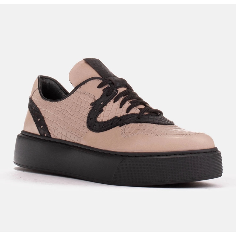 Marco Shoes Kevyt lenkkarit luonnollisesta nahasta beige 1