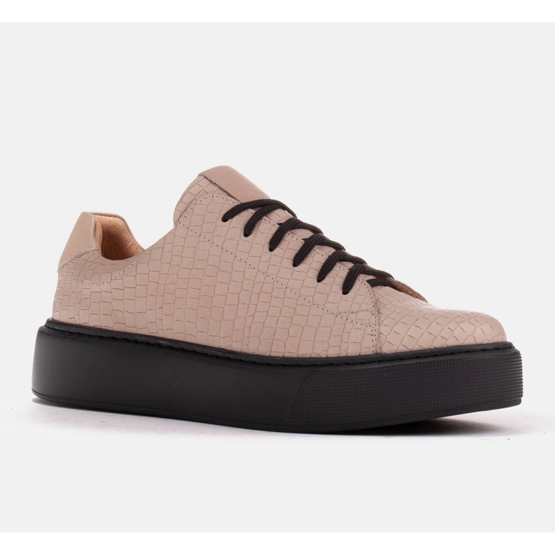 Marco Shoes Kevyet nappa -nahkaiset lenkkarit beige 1