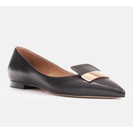 Marco Shoes Ballerinat koristeellisella kielellä musta 1