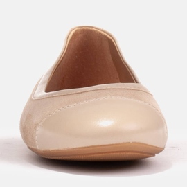 Marco Shoes Mukavat balerinat reunuksella beige 3