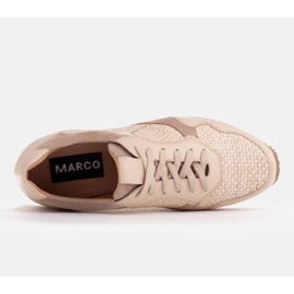 Marco Shoes Tennarit raffia- ja viljanahkaelementeillä 2229P-1273-1280-047-1 beige 6