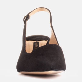 Marco Shoes Herkkää luonnonmokaa valmistetut sandaalit musta 1