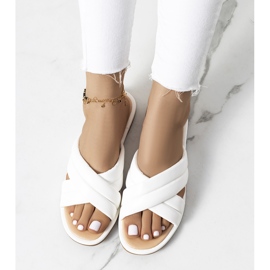 Naisten valkoiset Thines-tossut valkoinen 1