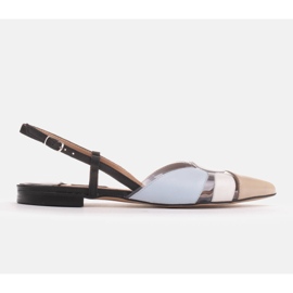 Marco Shoes Värikkäät sandaalit läpinäkyvästä materiaalista beige musta sininen 1