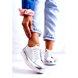 Vinceza Naisten harjakattoiset kengät alustalla valkoinen Deloren 1