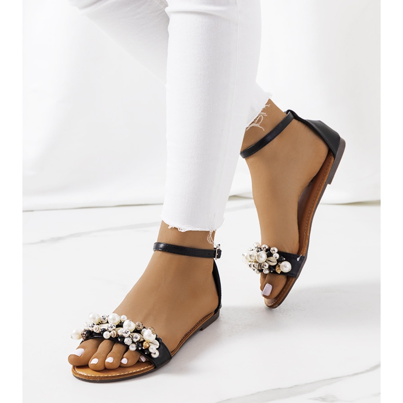 Mustat naisten Chesney-sandaalit 1