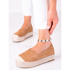 SHELOVET Mokka espadrillit ruskea 1