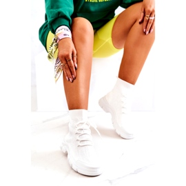 FM1 Valkoiset Kimberly Sports Socks -kengät valkoinen 4