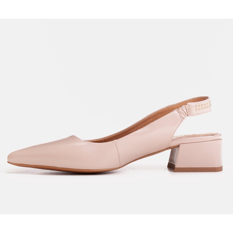 Marco Shoes Beige sandaalit koristeellisilla suuttimilla, nahkaa 1
