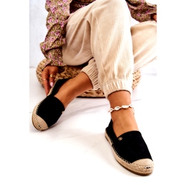 PE1 Naisten mokkanahka Espadrilles Black Joaquin musta 3