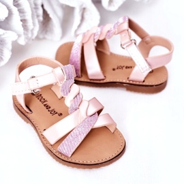 FR1 Lasten sandaalit, joissa on Brocade Pink Batilda vaaleanpunainen 1